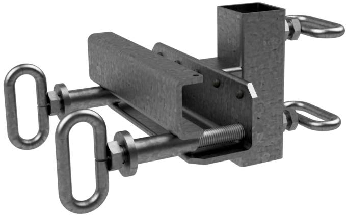 Schake 35371 Klemmvorrichtung für Auskreuzung Halterung für 40 x 40 mm Rohr