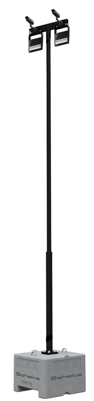 Schake 353160-RAL9005 Stahlmast Masthöhe: 6,00 m RAL9005