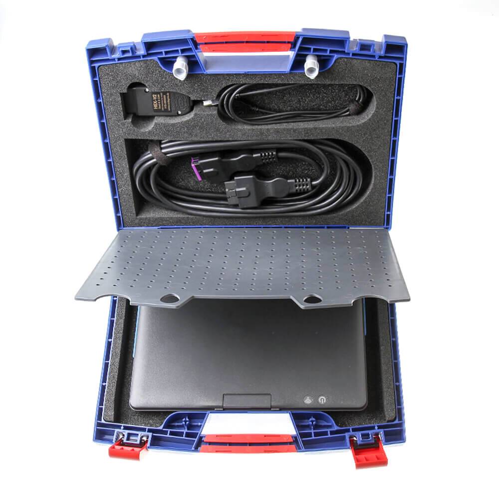 VCDS® HEX-V2® Servicekoffer inkl. 2-in-1 Notebook, Software vorinstalliert (USB) Diagnosegerät für VW, Audi, Seat, Skoda, Cupra