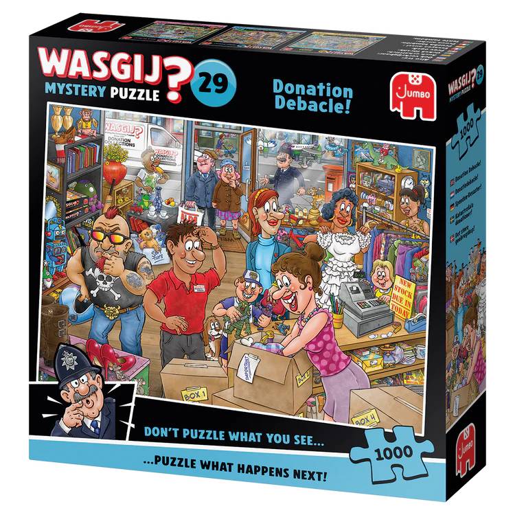 Wasgij Mystery 29, Spenden-Desaster, 1000 Teile Puzzle