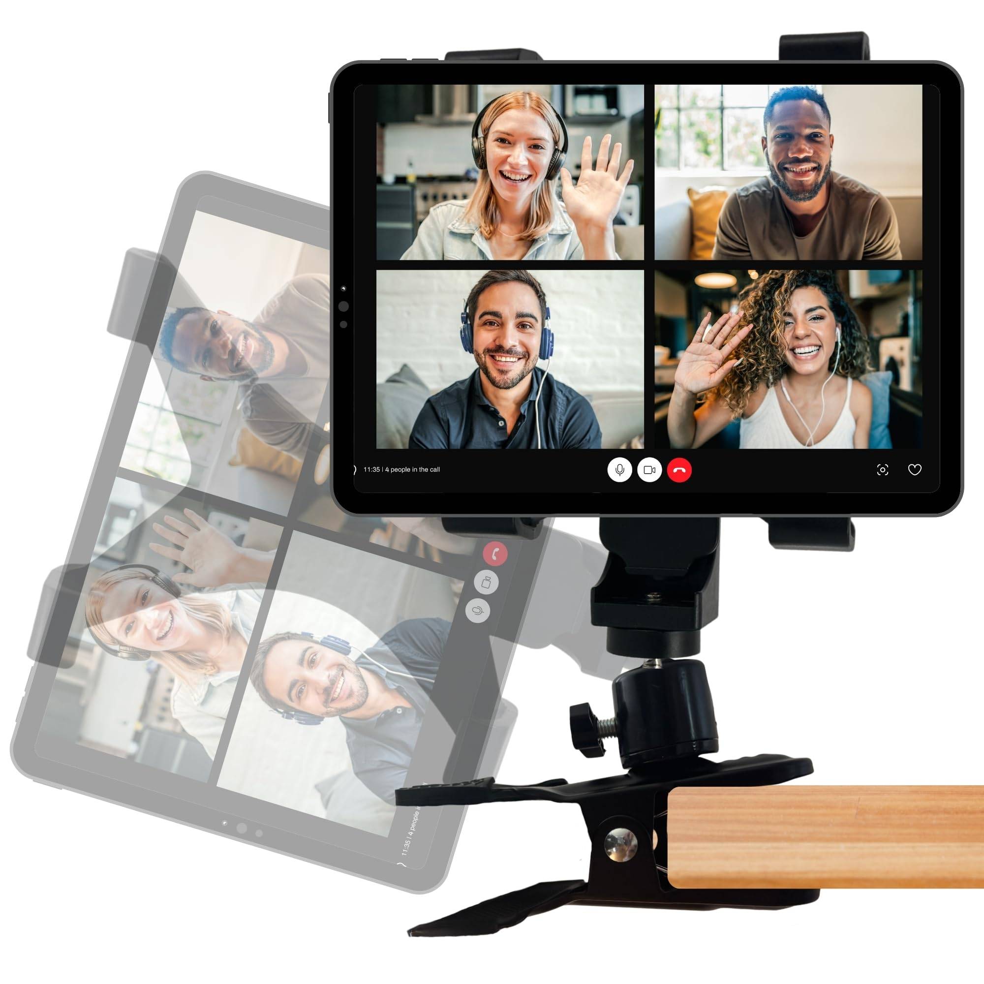 Tablet Klemmhalterung Tisch Bett Schreibtisch Ständer Halterung Tablets bis 10 Zoll kompatibel mit iPad mini 1 2 3 4 5 Tischplatte Klemmstativ