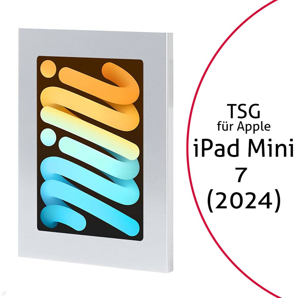 TabLines TSG110 Schutzgehäuse für Apple iPad Mini 7 (A17 Pro), 2024 - Silber