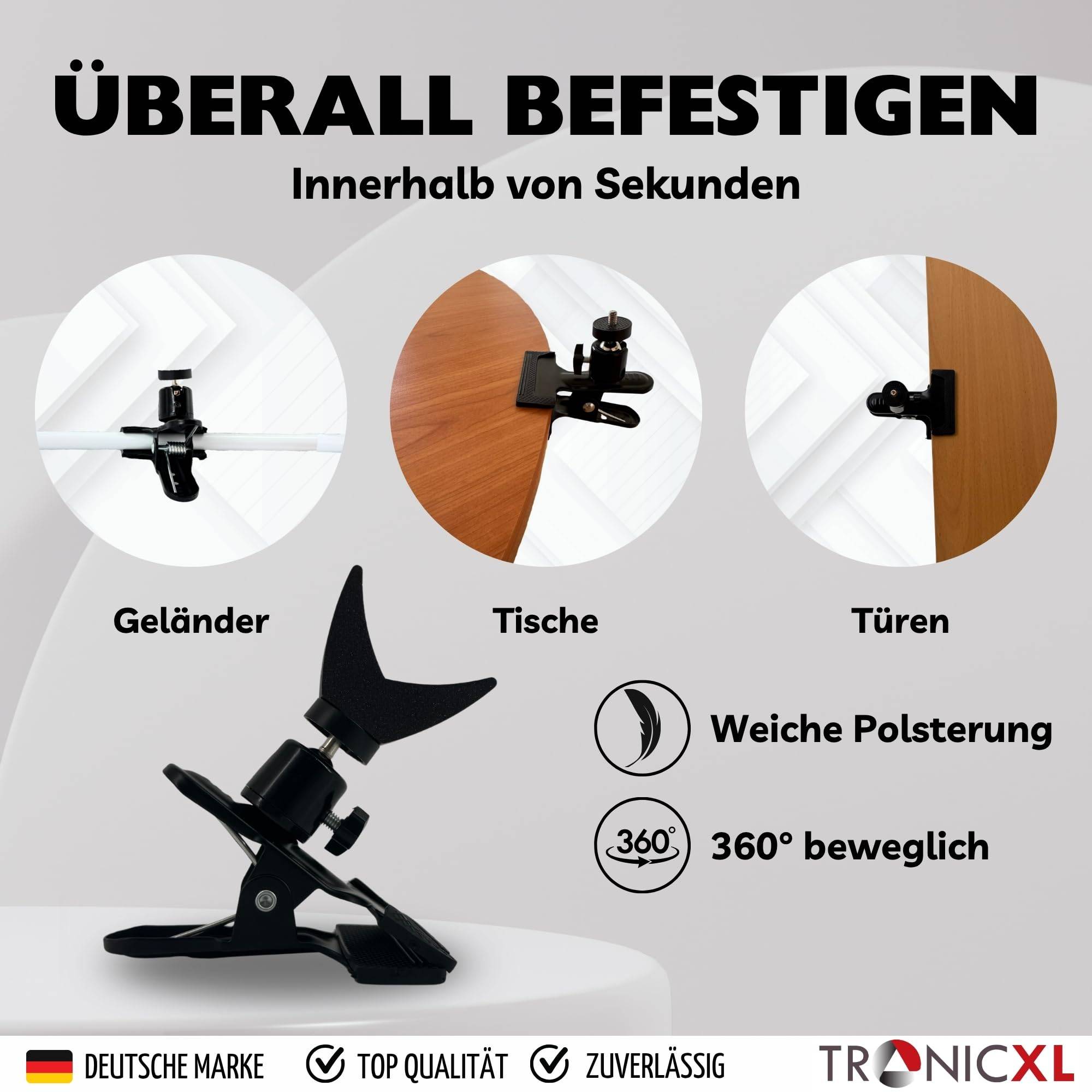 Gewehrauflage Hochsitz Jagd Waffenauflage Schießstand Schießauflage Klemmstativ Klemme Stativ Gewehrstativ