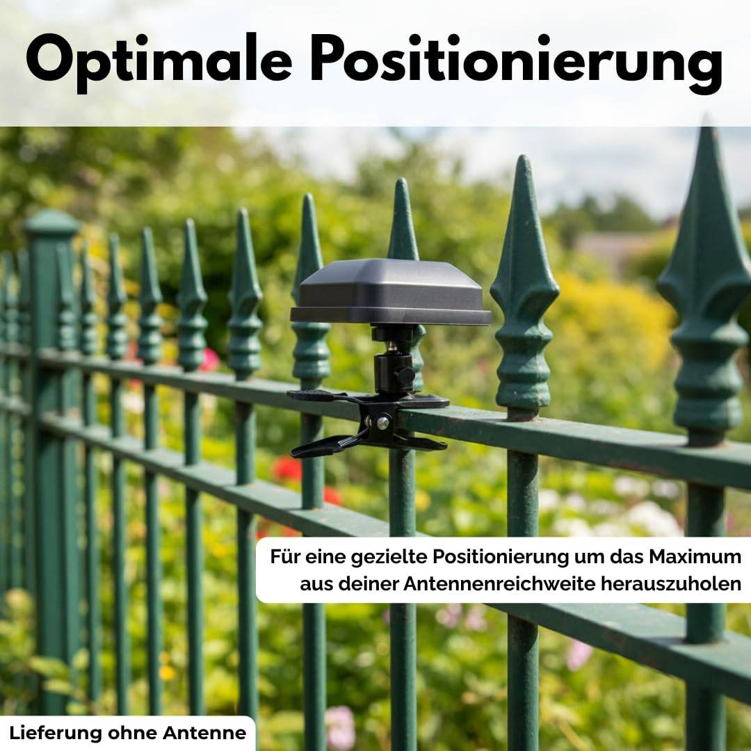 Klemmhalterung für Rasenmäher Roboter RTK kompatibel mit Segway Navimow i105E i108E H500E-VF H800E-VF H1500E-VF H3000E-VF Mähroboter Antennenhalter