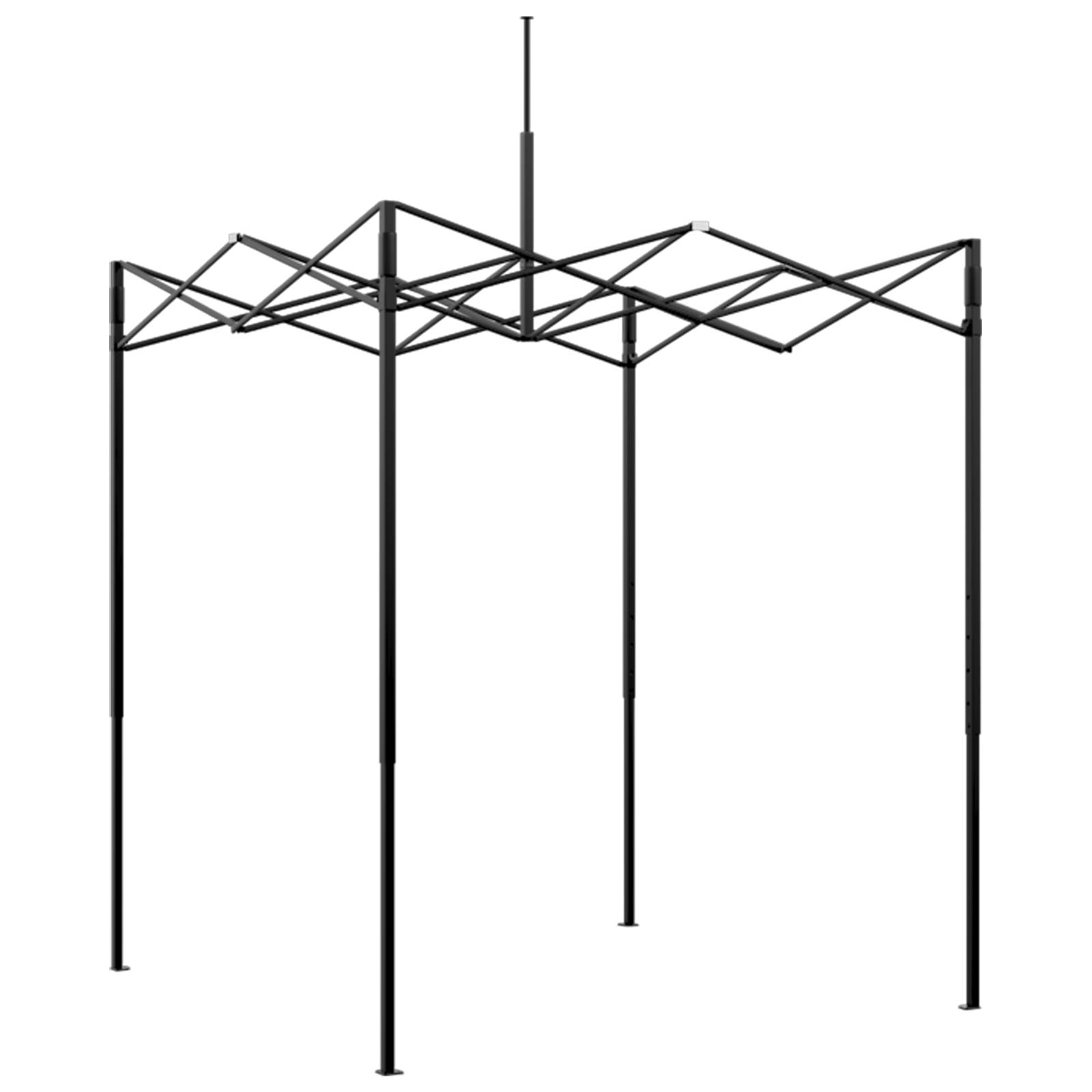 vidaXL Gewächshaus mit Dach Grün 200 x 200 x 300 cm Stahl