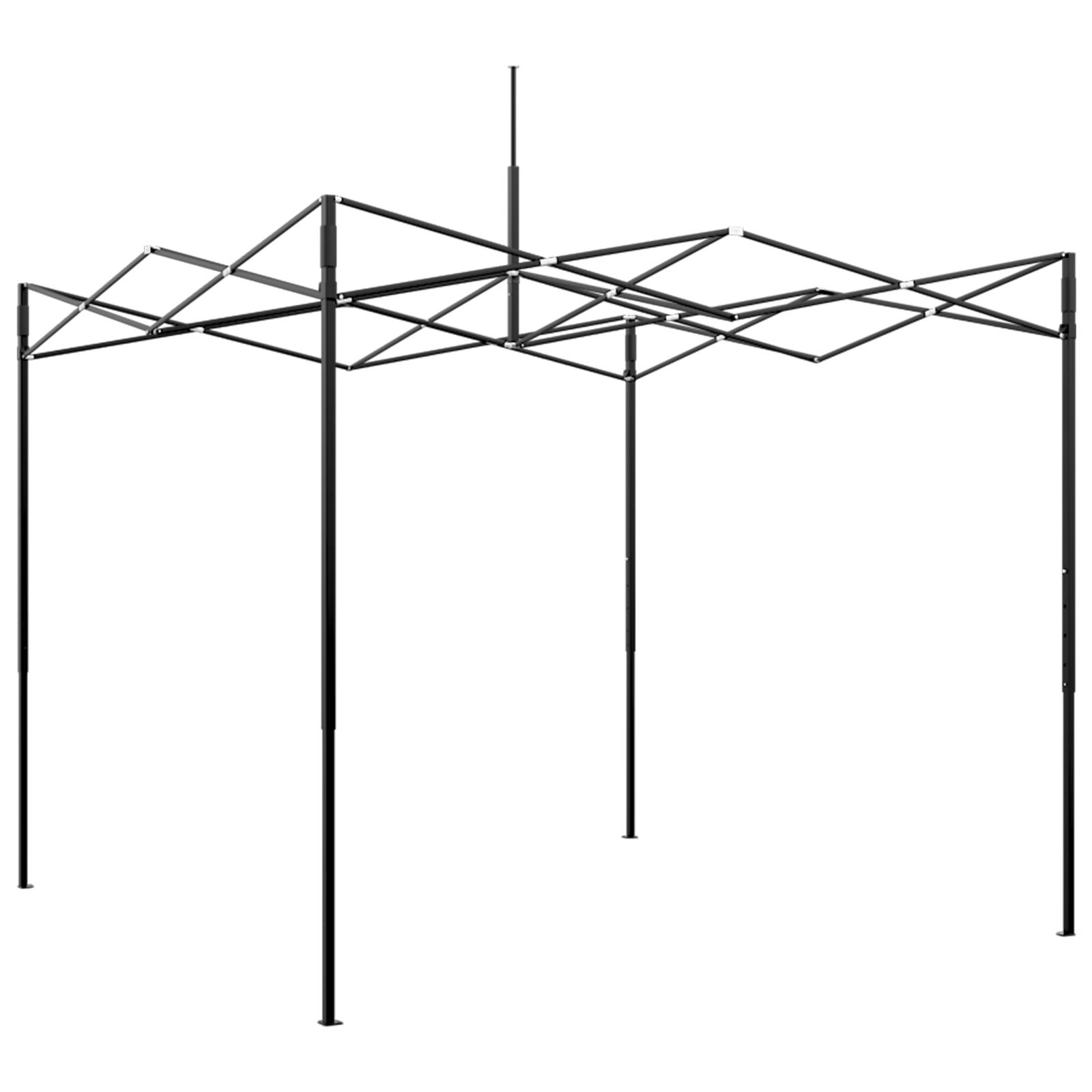 vidaXL Gewächshaus mit Dach Grün 290 x 290 x 315 cm Stahl