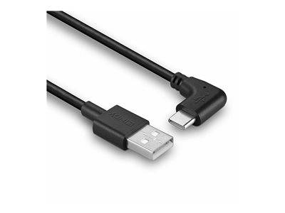LINDY USB 2.0 Typ A an C Kabel, 90° gewinkelt 1m Multimedia-Technik USB-Kabel