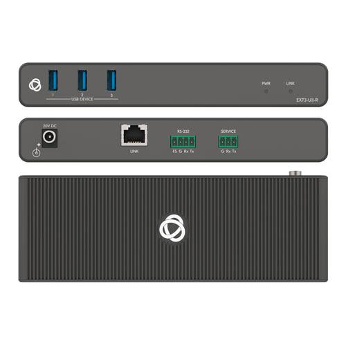 KRAMER EXT3-U3-R - USB3.2 CAT-Empfänger für große Reichweite (HDBaseT/USB über CATx | bidirektionales RS-232 | PoE+)
