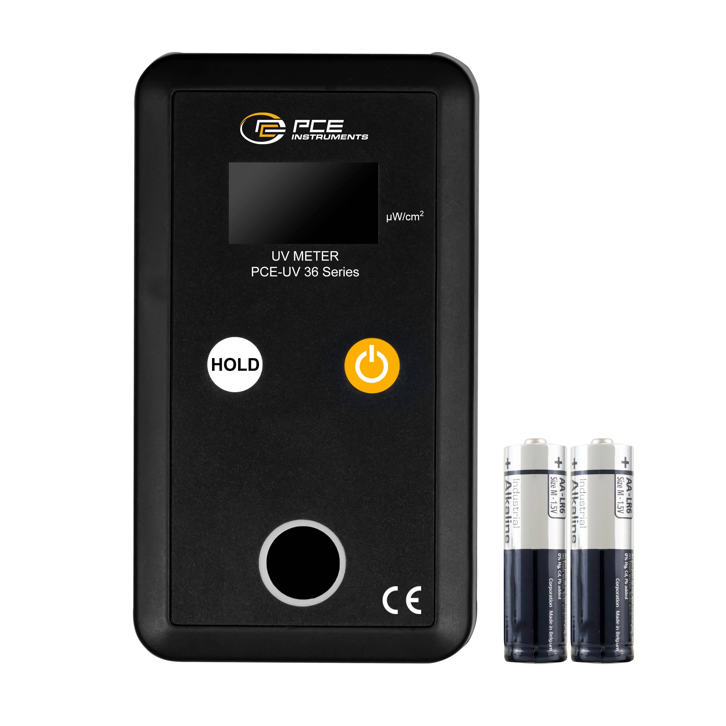 PCE Instruments Strahlungsmesser PCE-UVA 36IS |0...19999 µW/cm² |Wellenlängenbereich 300...390 nm |interner Sensor |IP20