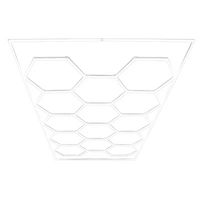 Hexagon LED Lampe 14 Leuchten & Gestell | Autogarage Werkstatt Fitnessstudio Salon Ausstellungsraum Lager Hexagon LED Lampe 14 Leuchten & Gestell | Autogarage Werkstatt Fitnessstudio Salon Ausstellungsraum Lager