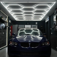 Hexagon LED Lampe 14 Leuchten & Gestell | Autogarage Werkstatt Fitnessstudio Salon Ausstellungsraum Lager Hexagon LED Lampe 14 Leuchten & Gestell | Autogarage Werkstatt Fitnessstudio Salon Ausstellungsraum Lager