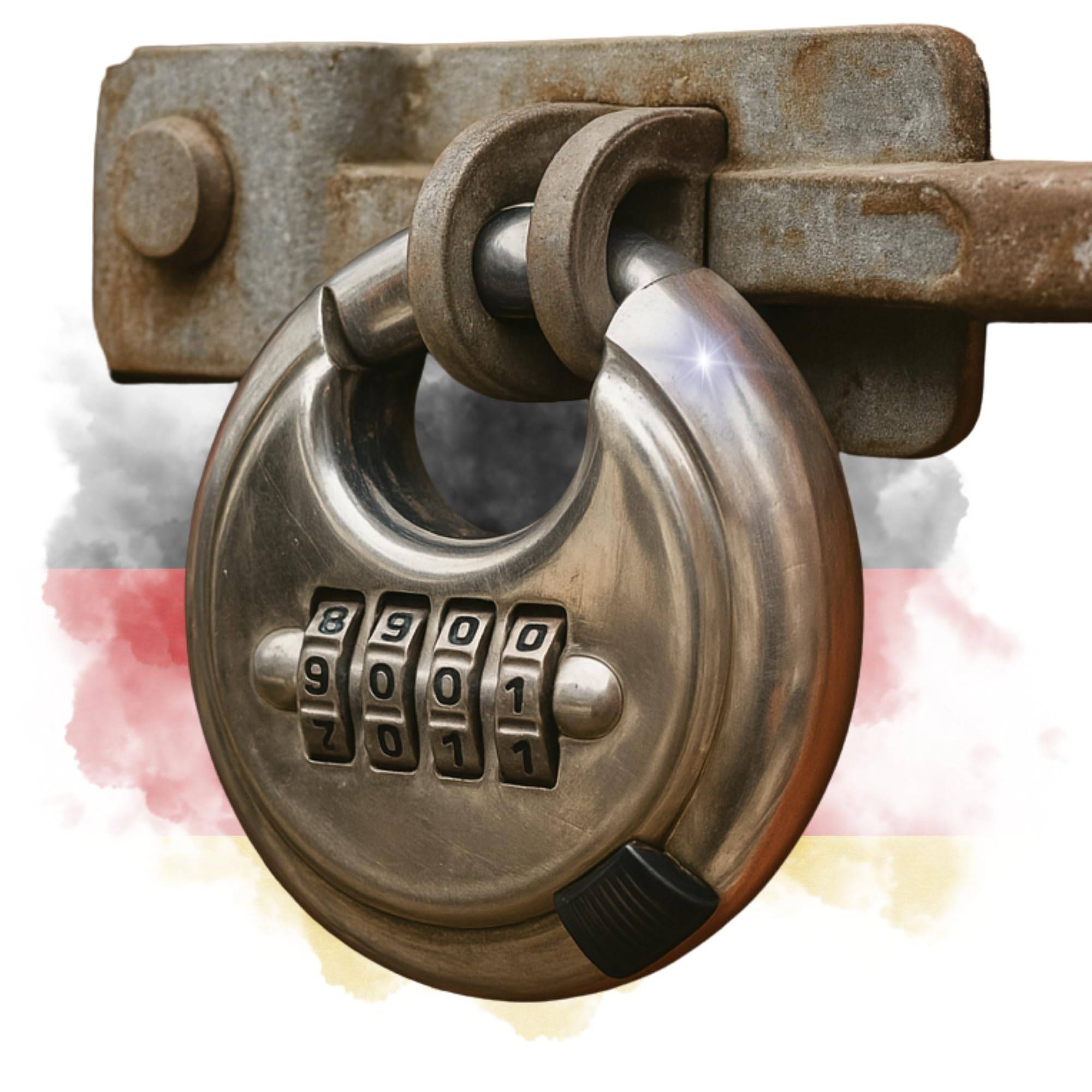 2 Rundbügelschloss Sicherheits Vorhängeschloss Zahlenschloss Edelstahl korpus I Messingschloss Kneifschutz Schloss