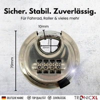 2 Rundbügelschloss Sicherheits Vorhängeschloss Zahlenschloss Edelstahl korpus I Messingschloss Kneifschutz Schloss 2 Rundbügelschloss Sicherheits Vorhängeschloss Zahlenschloss Edelstahl korpus I Messingschloss Kneifschutz Schloss
