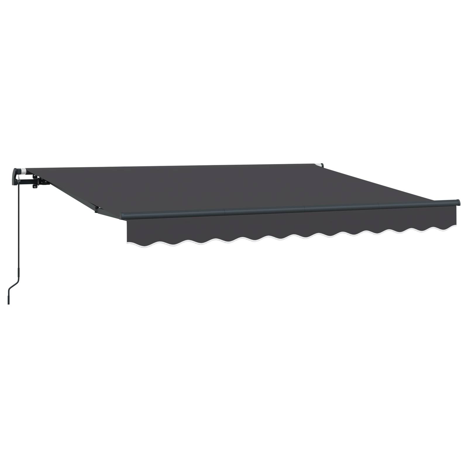 vidaXL Manuelle Einziehbare Markise Anthrazit 300x200 cm