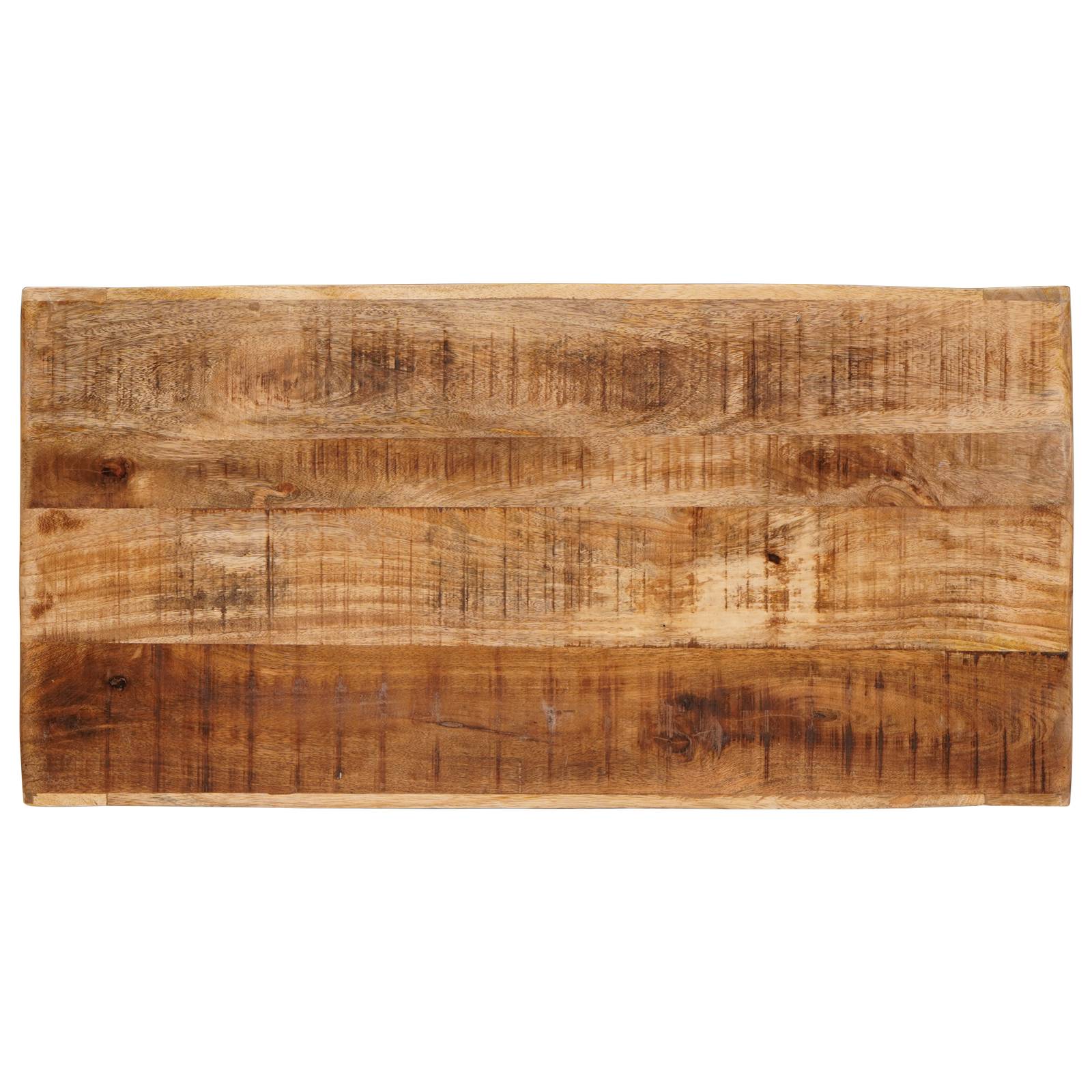 vidaXL Beistelltische 3 pcs Braun massives Mangoholz