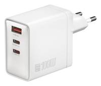 4smarts Netzladegert GaN Pocket 100W 2C+1A, weiss