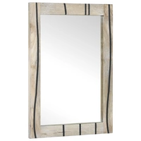 vidaXL Badezimmer Spiegel mit Spiegel Braun, Silber 50 x 2,5 x 70 cm vidaXL Badezimmer Spiegel mit Spiegel Braun, Silber 50 x 2,5 x 70 cm