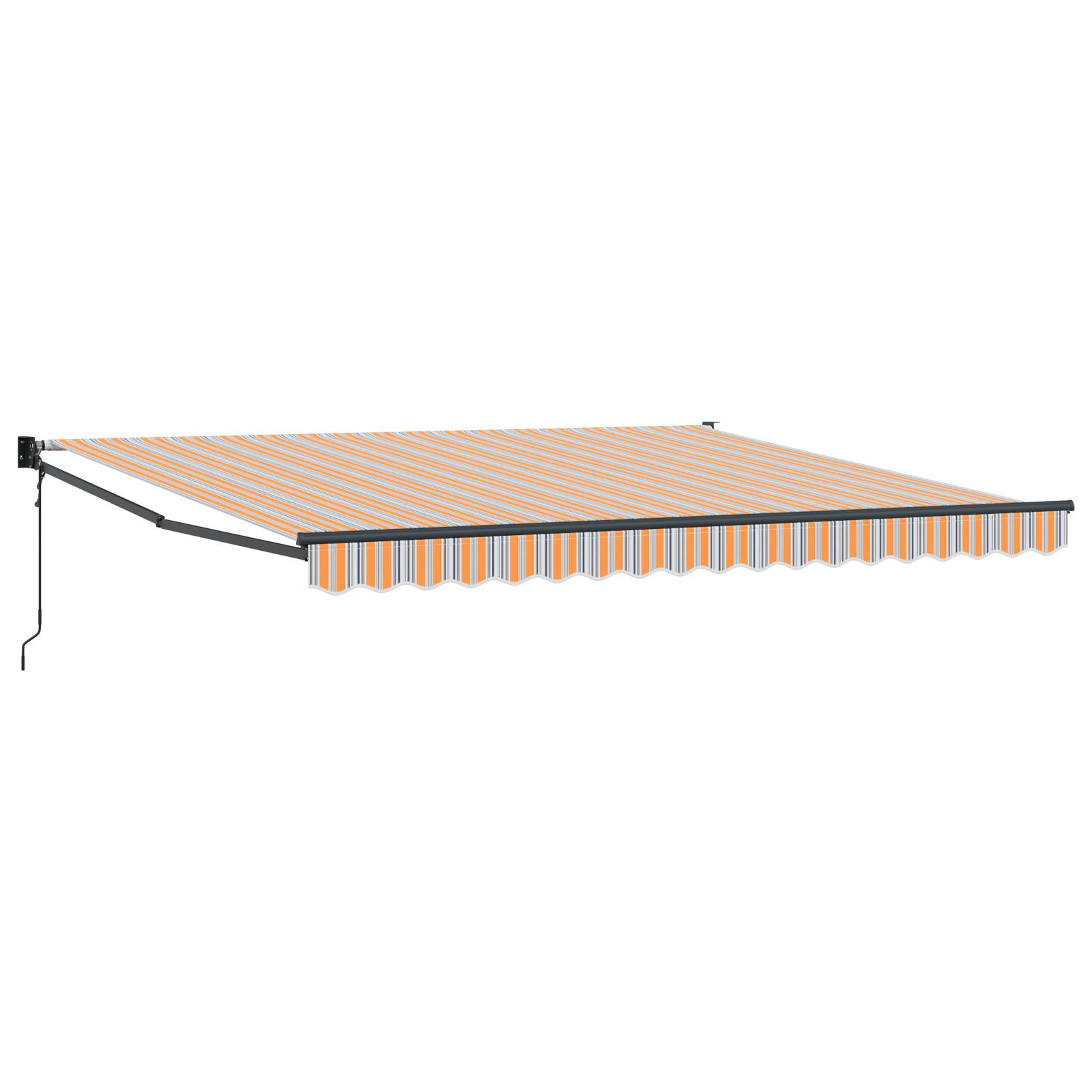 vidaXL Einziehbare Markise Mehrfarbig 400x300 cm Gewebe