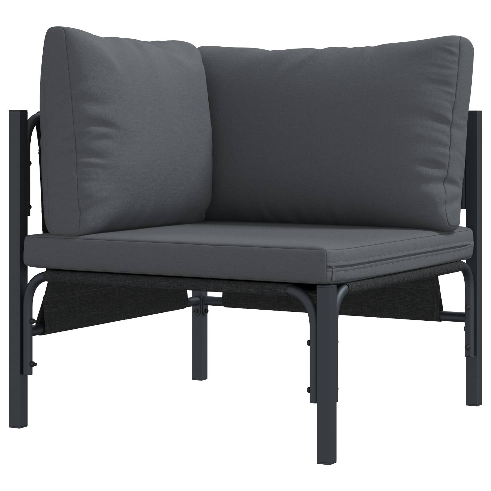 vidaXL Garten-Sofa-Set 5 pcs Anthrazit Stahl