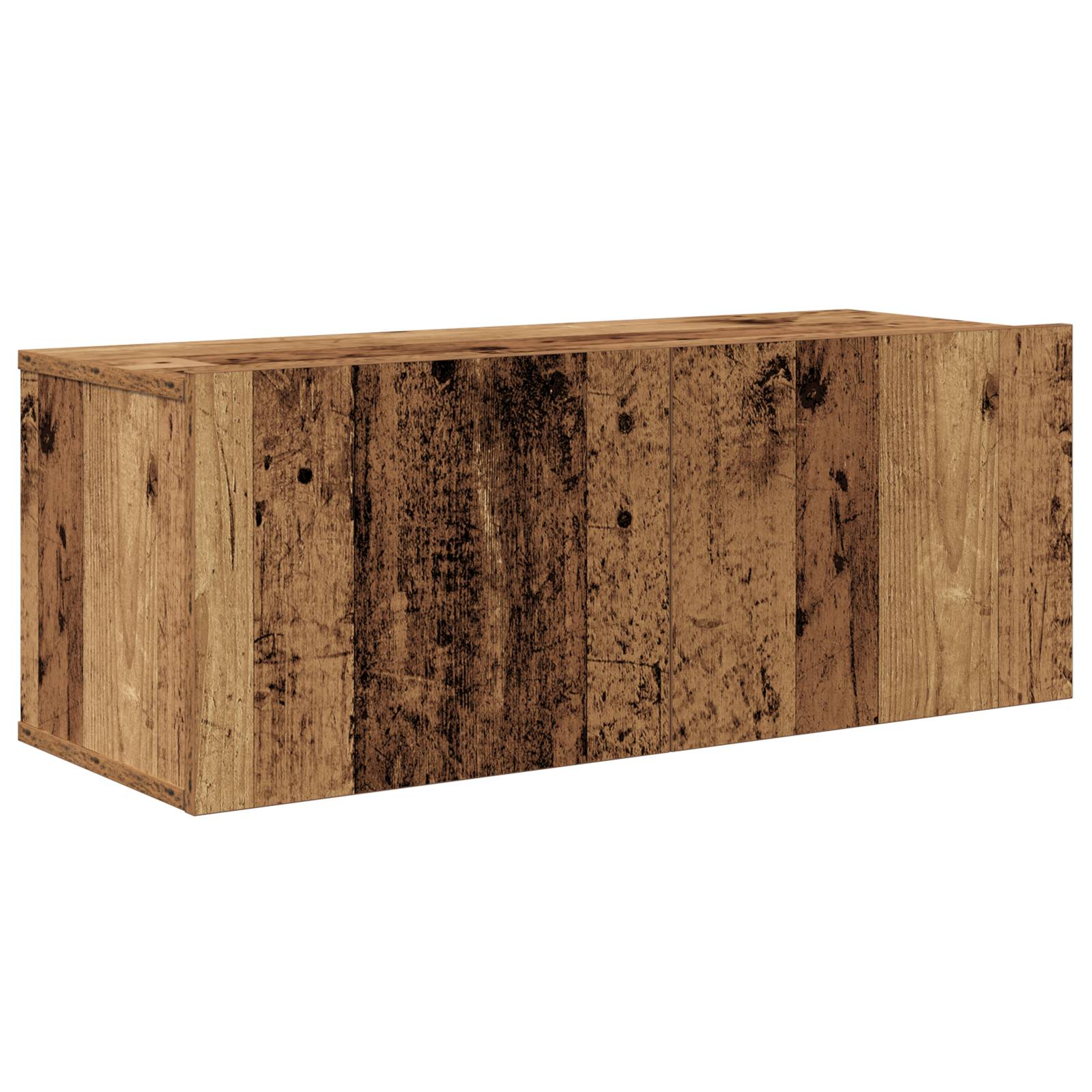 vidaXL Wand TV Schrank 4 pcs Altes Holz 30,5 x 30 x 30 cm Mittel