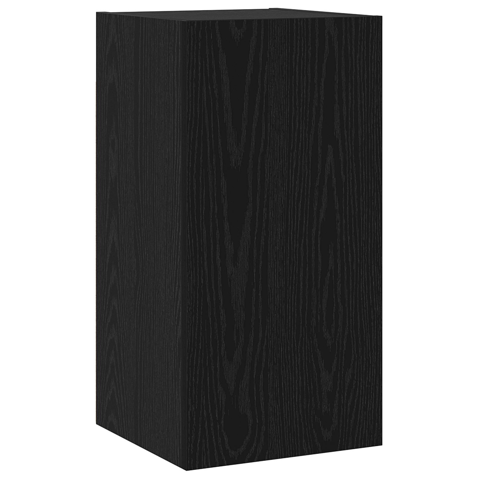 vidaXL TV-Schrank-Set mit Regal 3 pcs Schwarz Eiche 60 x 30 x 30.5 cm