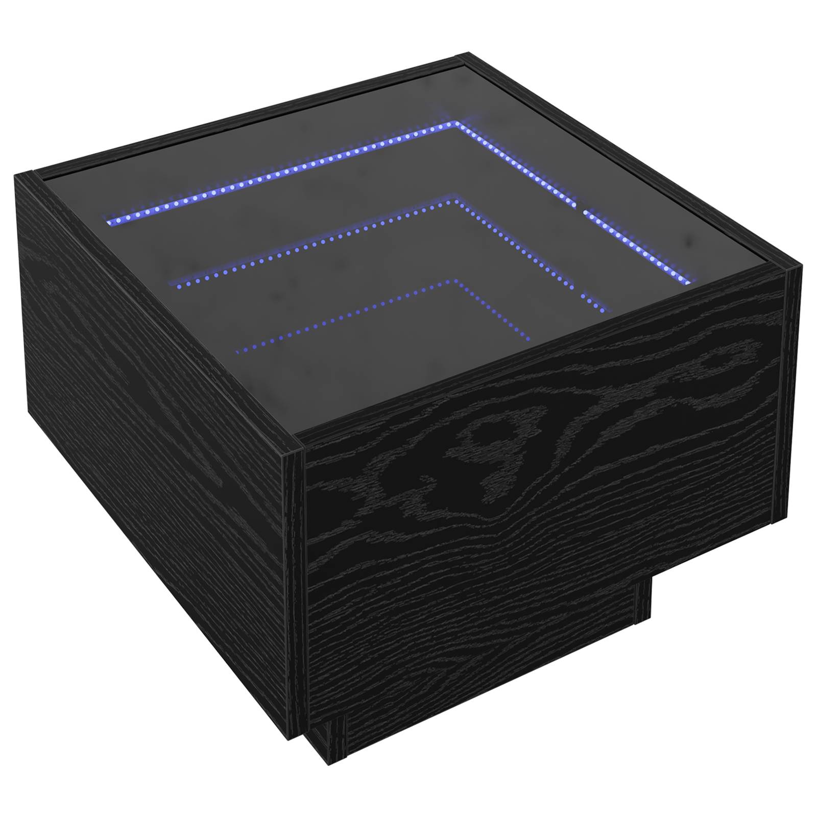 vidaXL Badschrank Schwarze Eiche 40 x 40 x 30 cm Engineered Wood, Glas