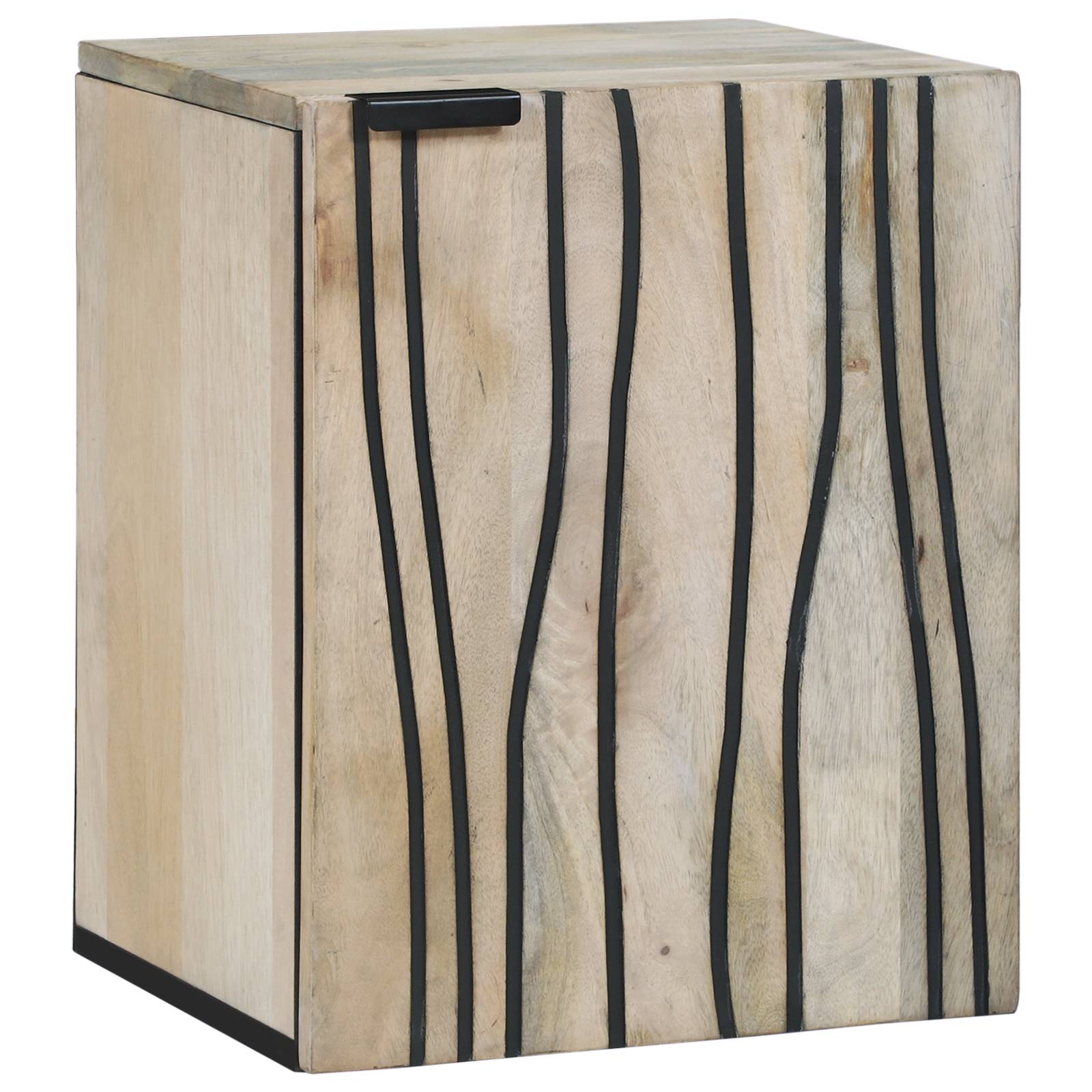 vidaXL Spülenschrank mit Regal mit Speicher mit Tür Braun 38 x 33,5 x 48 cm