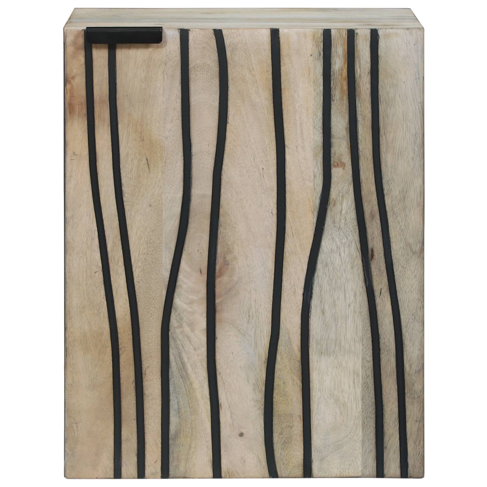 vidaXL Spülenschrank mit Regal mit Speicher mit Tür Braun 38 x 33,5 x 48 cm
