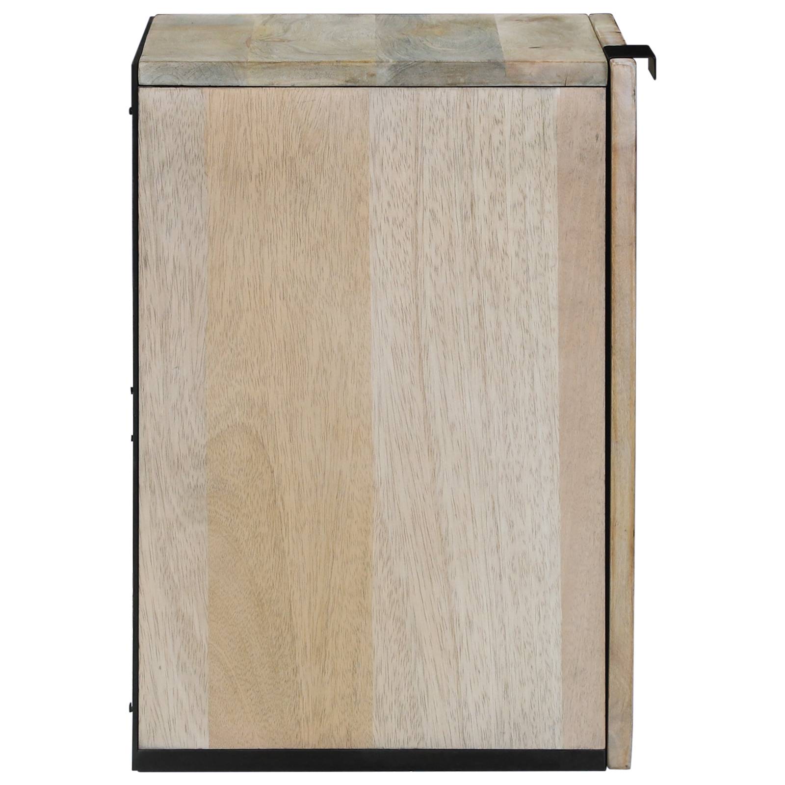 vidaXL Spülenschrank mit Regal mit Speicher mit Tür Braun 38 x 33,5 x 48 cm