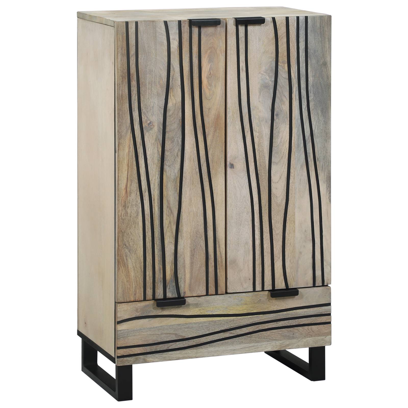 vidaXL Medienlagerungsschränke & Regale Weiß und Schwarz