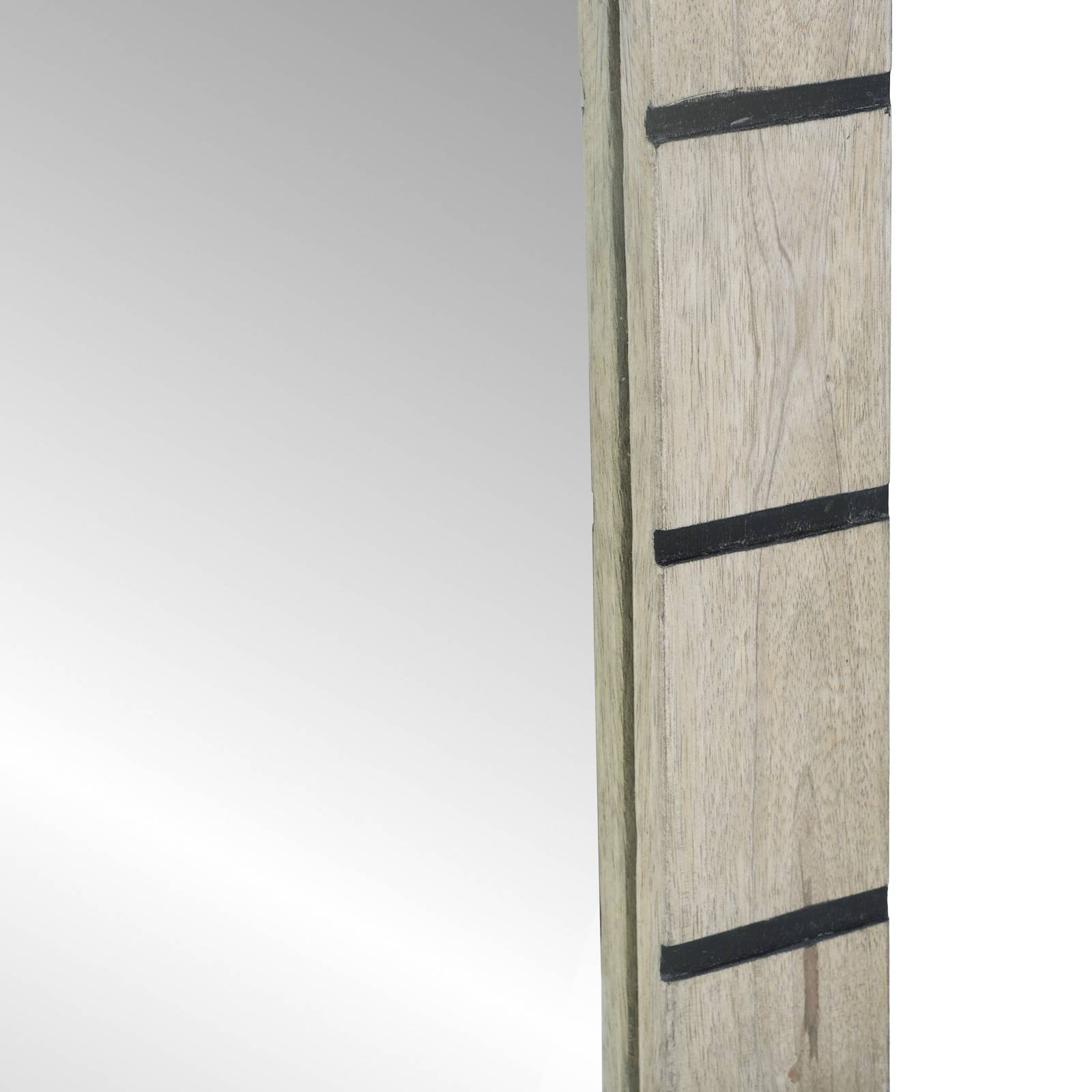 vidaXL Badezimmer Spiegel mit Spiegel Braun, Silber 50 x 2,5 x 70 cm