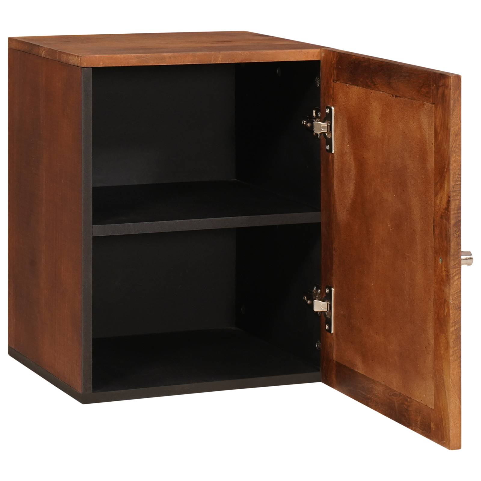 vidaXL Badezimmer Schrank mit Regal mit Speicher mit Tür Braun 38 x 33,5 x 48 cm