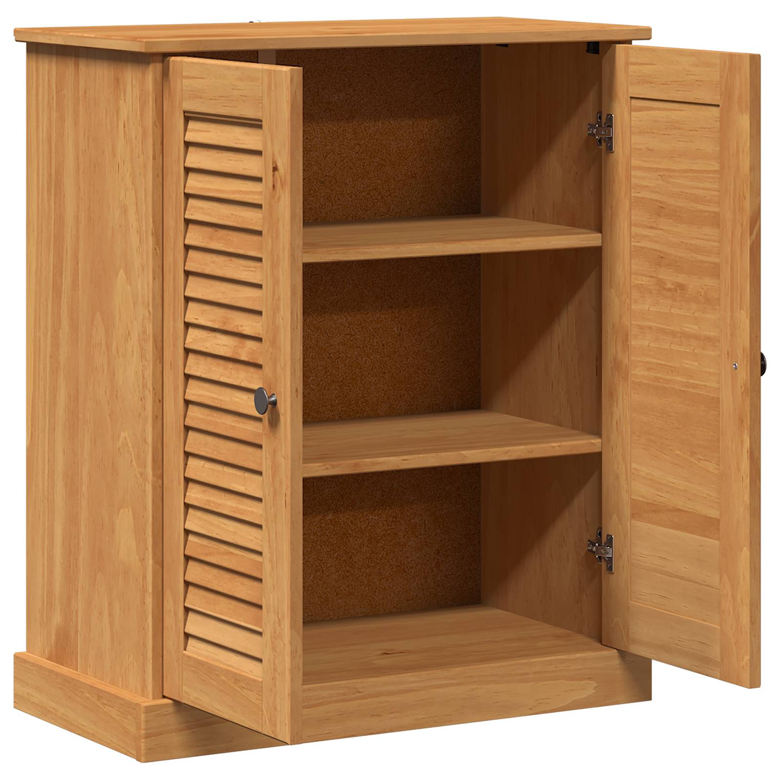 vidaXL Badezimmer Schrank Honigbraun 68 x 34 x 80 cm Massivholz Kiefer