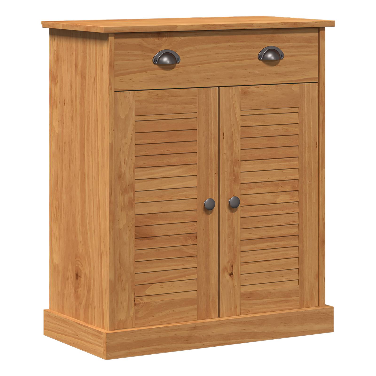 vidaXL Badezimmer Schrank Honigbraun 68 x 34 x 80 cm Massivholz Kiefer
