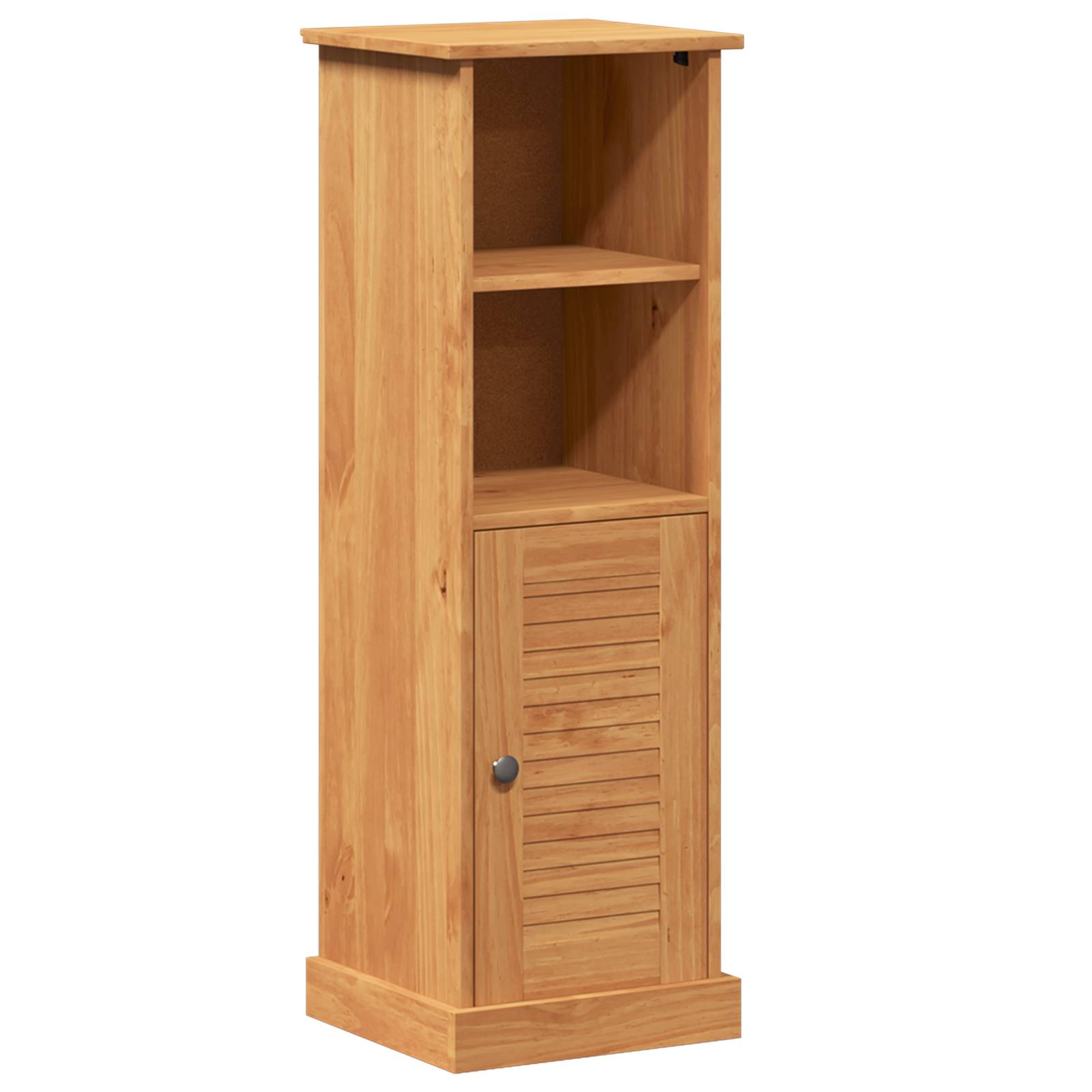 vidaXL Badezimmer Schrank mit Speicher Honigbraun 37 x 34 x 110 cm