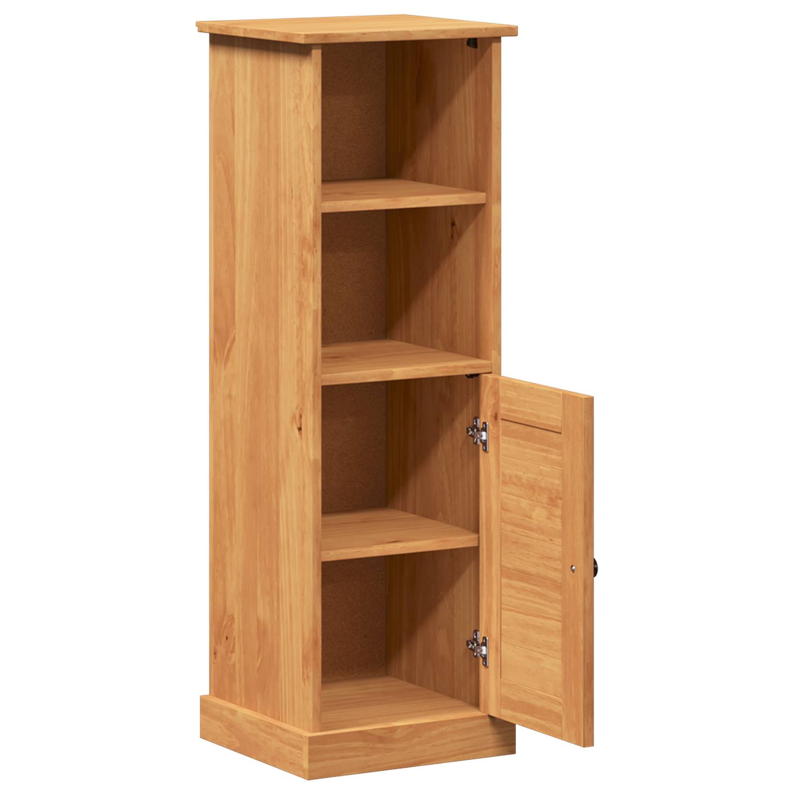 vidaXL Badezimmer Schrank mit Speicher Honigbraun 37 x 34 x 110 cm