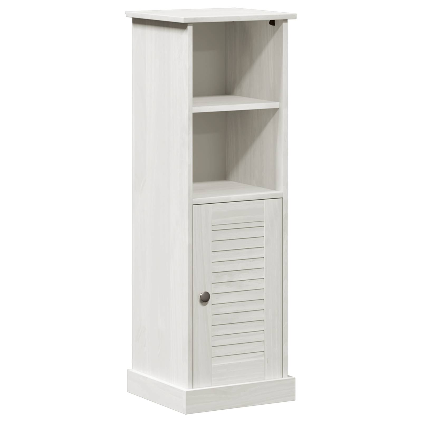 vidaXL Badezimmer Schrank Weiß 37 x 34 x 110 cm Massivholz Kiefer
