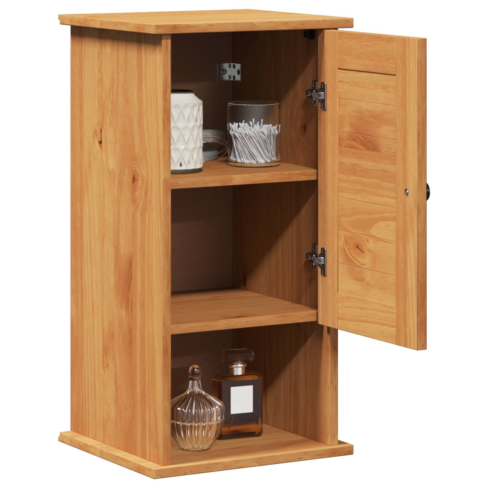 vidaXL Wandmontierter Badezimmerschrank Honigbraun 37 x 34 x 71,5 cm