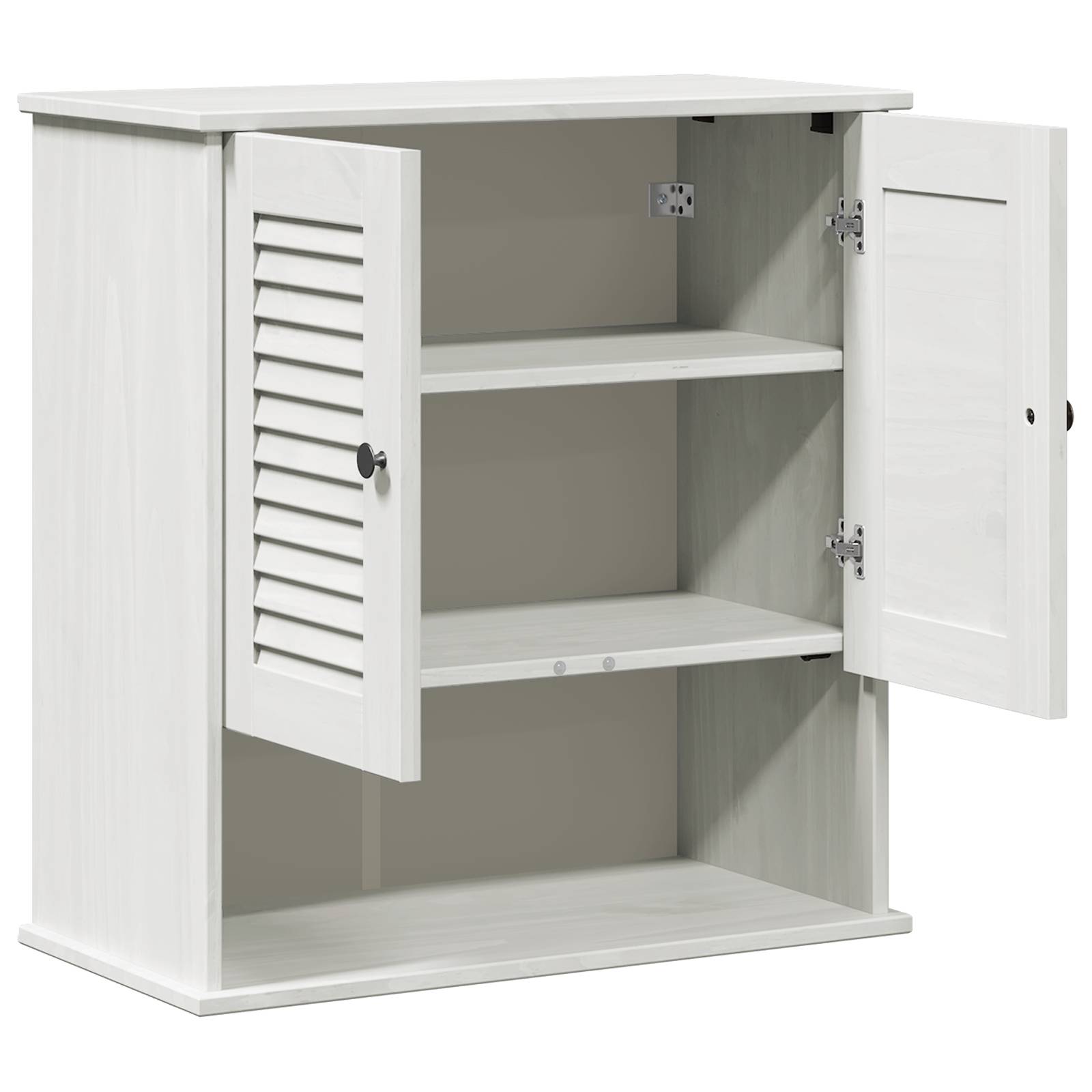 vidaXL Wandmontierter Badezimmer-Schrank Weiß 67,5 x 34 x 71,5 cm