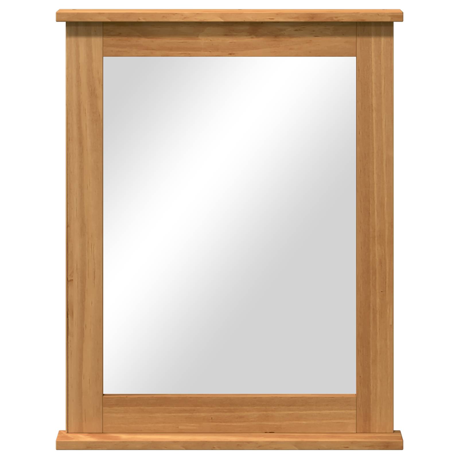 vidaXL Spiegel Honigbraun 55,5 x 5 x 70 cm Massivholz Kiefer