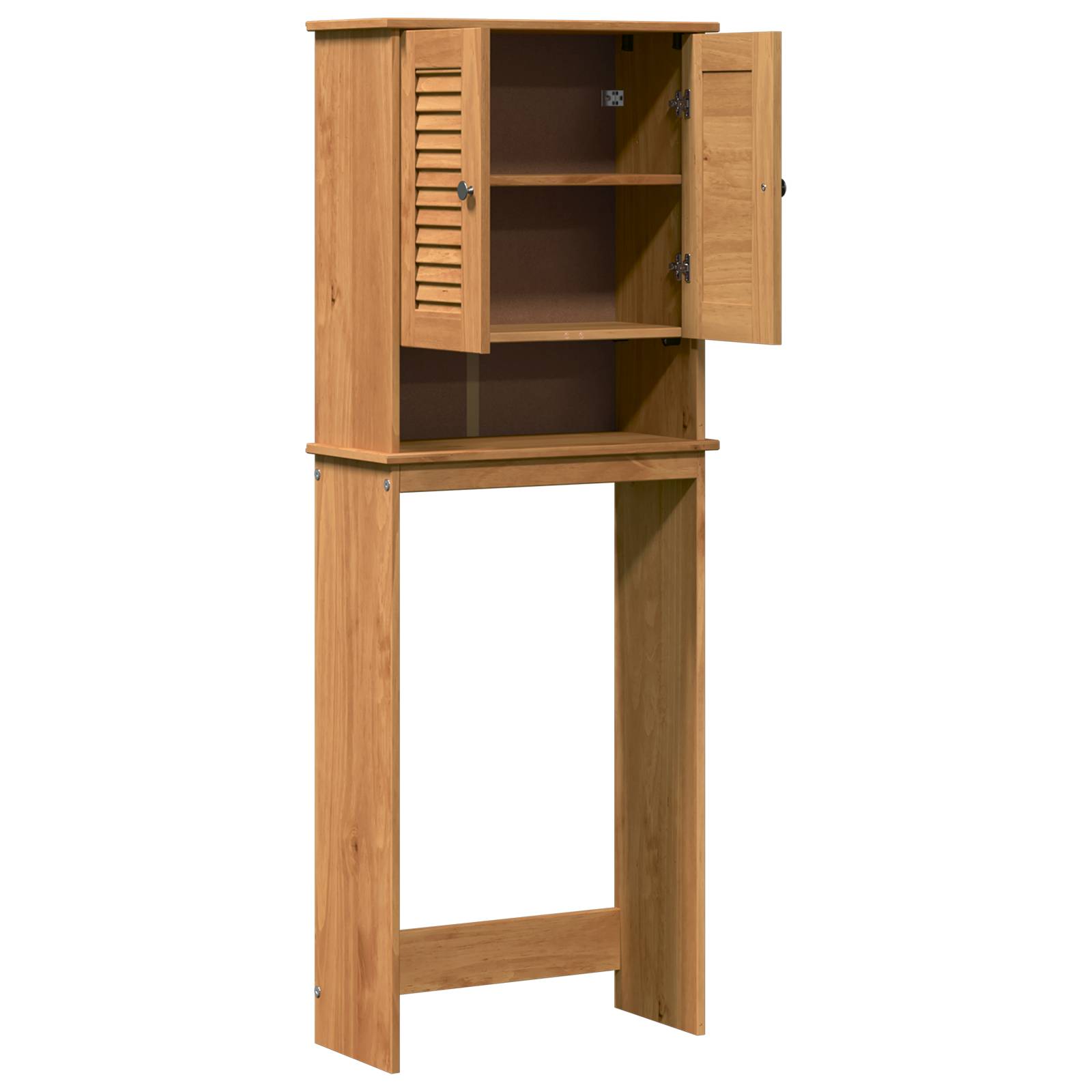 vidaXL WC-Schränke Honigbraun 60 x 27 x 161 cm Massivholz Kiefer