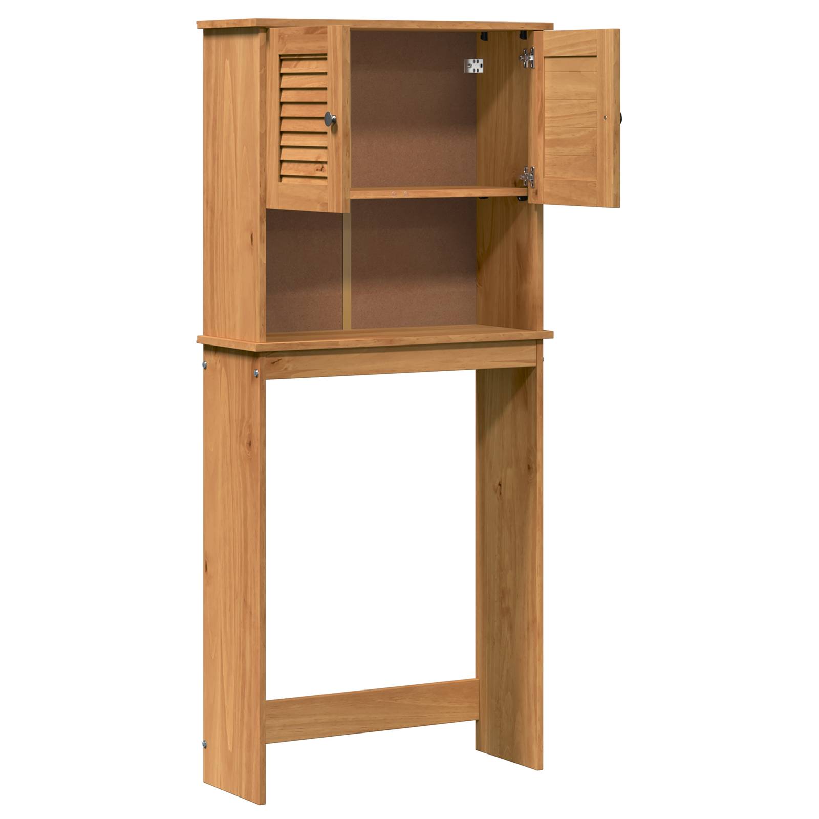 vidaXL Waschmaschinen-Schrank mit Regal Honigbraun 72,5 x 27 x 161 cm