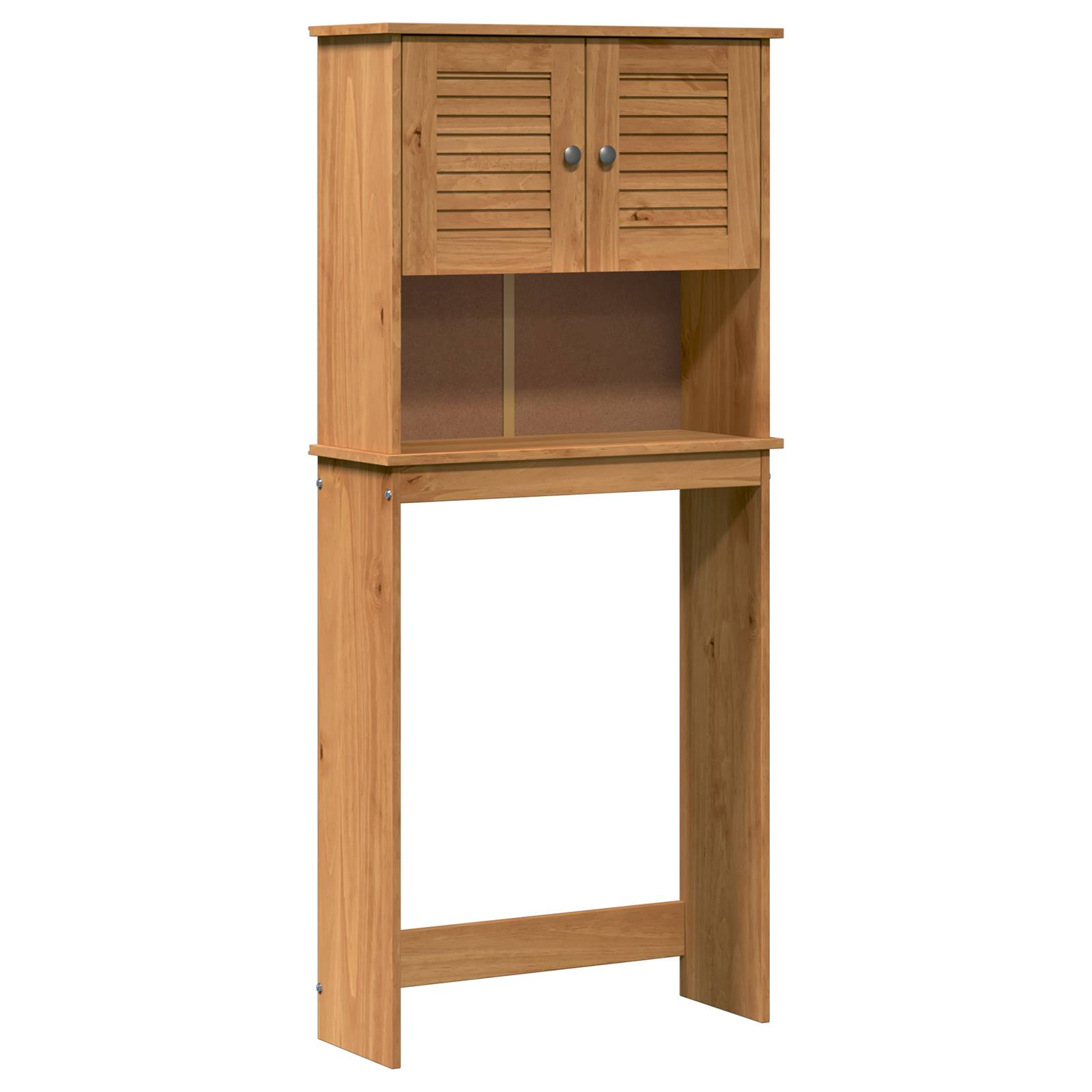 vidaXL Waschmaschinen-Schrank mit Regal Honigbraun 72,5 x 27 x 161 cm