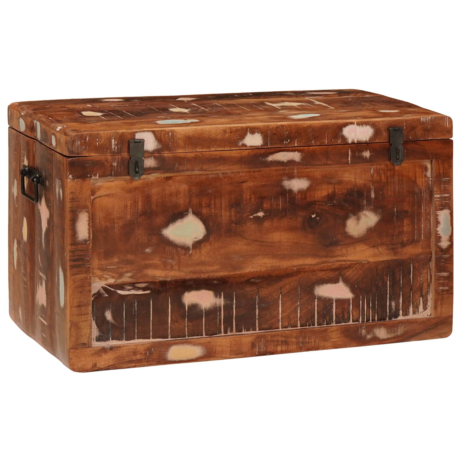 vidaXL Aufbewahrungsbox 70 x 35 x 40 cm recyceltes Massivholz
