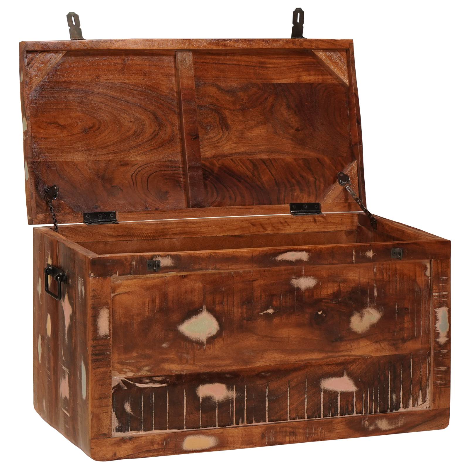 vidaXL Aufbewahrungsbox 70 x 35 x 40 cm recyceltes Massivholz