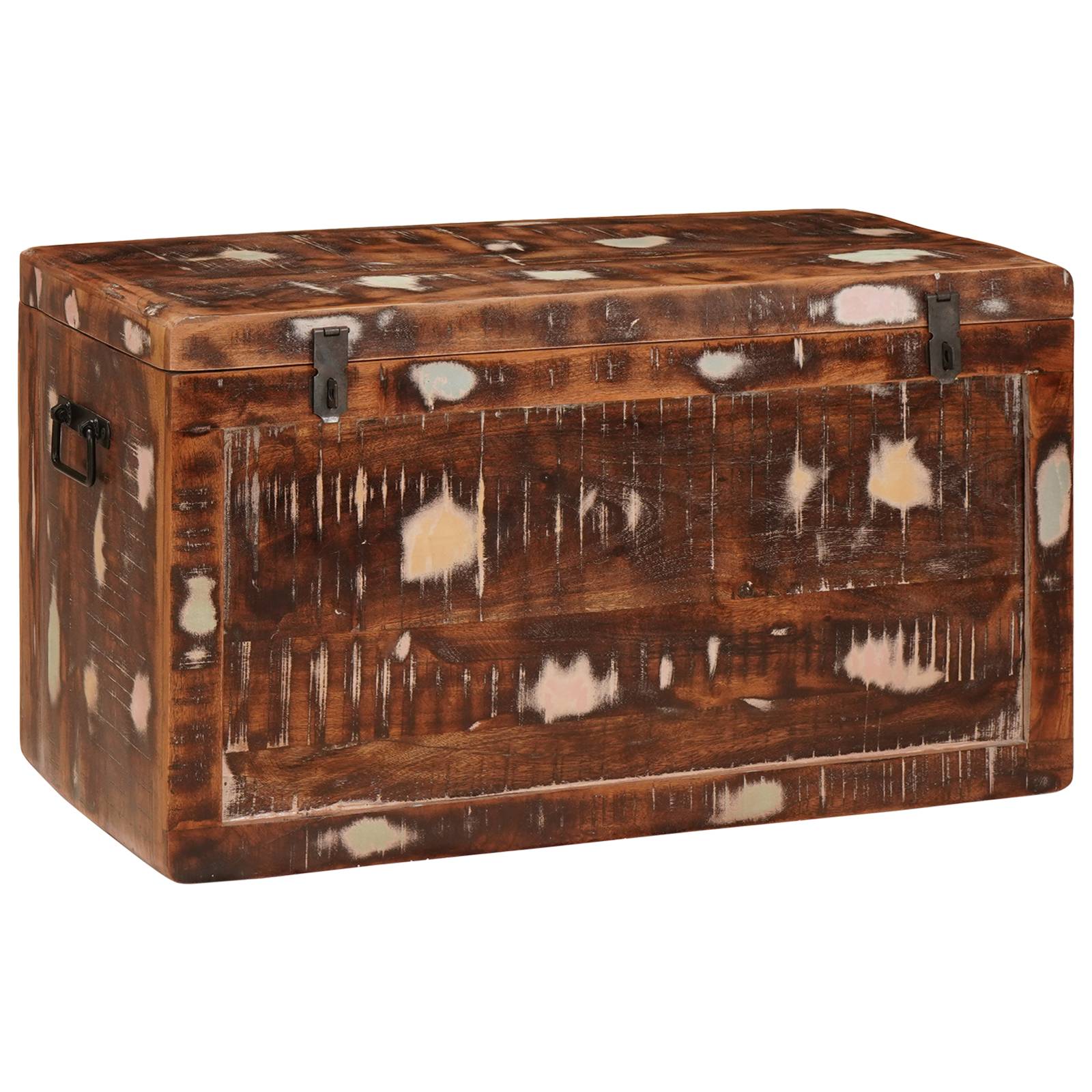 vidaXL Aufbewahrungsbox 70 x 35 x 40 cm recyceltes Massivholz
