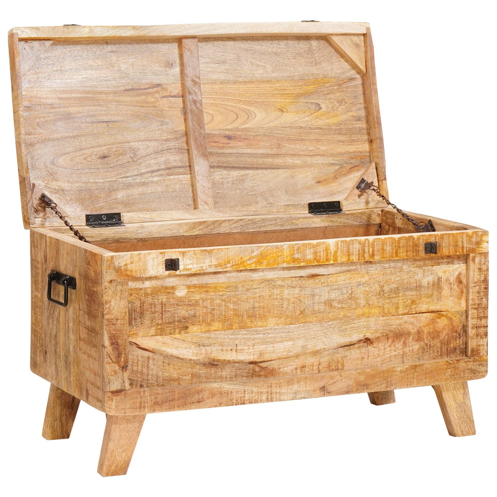 vidaXL Aufbewahrungsbox 70 x 35 x 40 cm massives Mangoholz