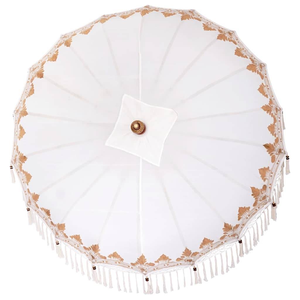 vidaXL Sonnenschirm Cremefarben 210-220 cm