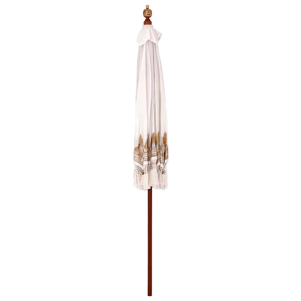 vidaXL Sonnenschirm Cremefarben 210-220 cm