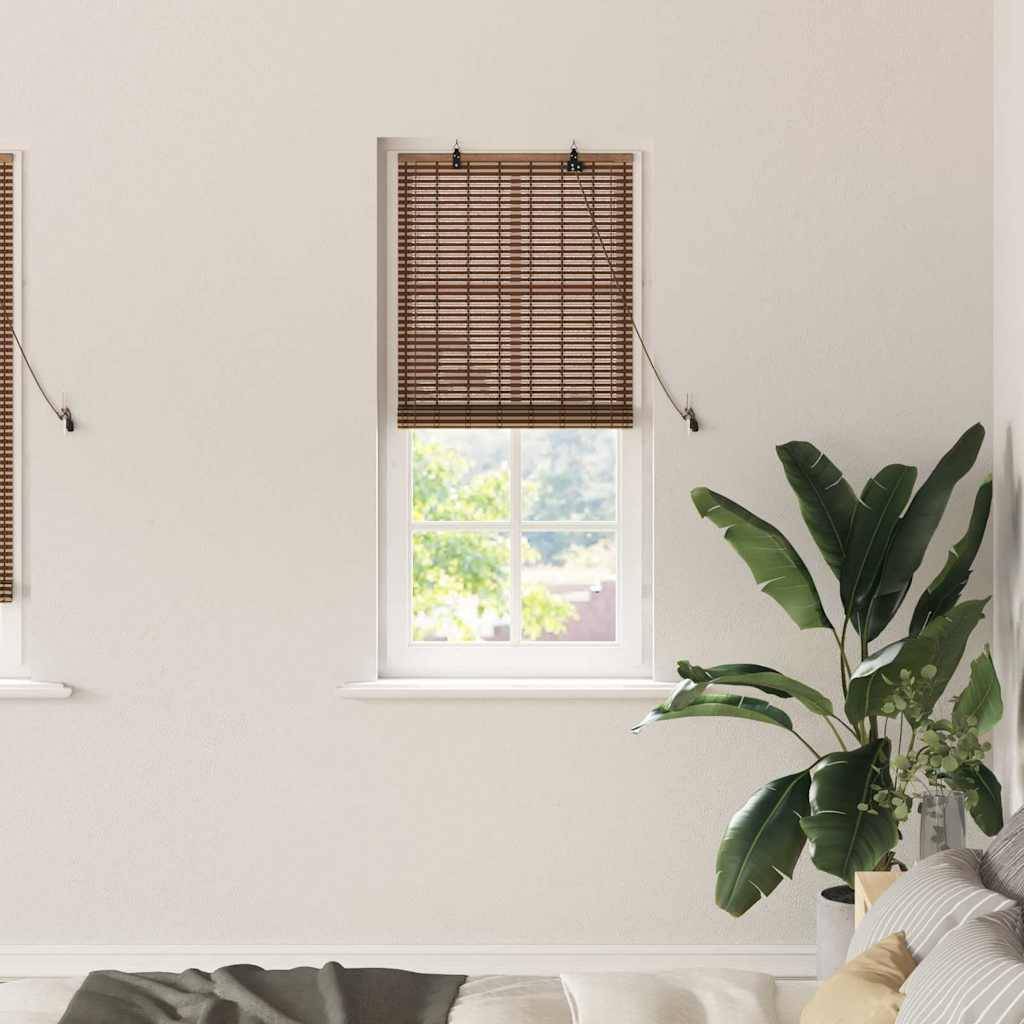 vidaXL Fensterjalousien und -schattierungen Braun 60 x 160 cm Bambus